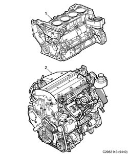 saab C2982 Базовый двигатель - Двигатель