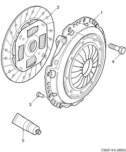 saab C3597 Сцепление, дисковое