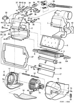 saab F0791 Теплообменник, серво - Вентилятор, АСС