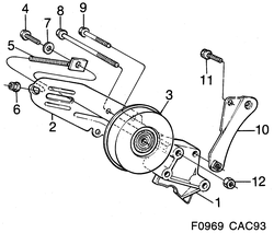 saab F0969 Натяжитель ремня