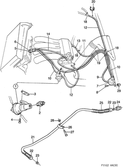 saab F1162 Система EGR