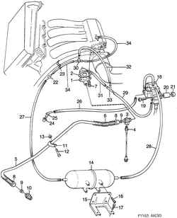 saab F1163 Система EGR - Электронный