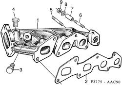 saab F3775 Коллектор выхлопных газов