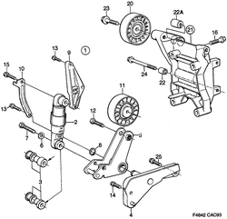 saab F4842 Натяжитель ремня