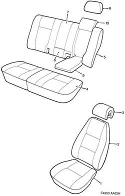 saab F4900 Чехлы