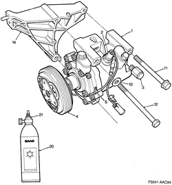 saab F5041 Компрессор АС