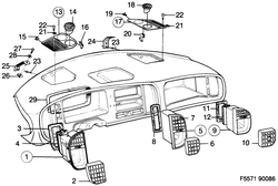 saab F5571 Выпуск в панели