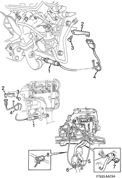 saab F7633 Кислородный датчик