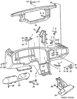 saab F8623 Панель