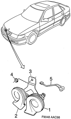 saab F9048 Сигнальный рожок