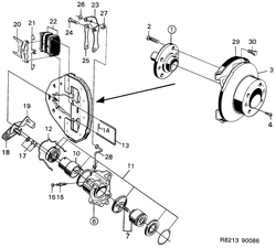 saab R8213 Передние тормоза