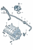 skoda 133005 intake system. throttle valve control element