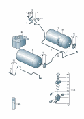 skoda 201008 Cистема питания газом. Газовый баллон. Трубопровод для газа. Электромагнитный клапан