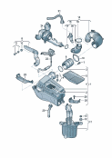 skoda 129050 Возд. фильтр с сопутств. деталями. Патрубок впускного тракта