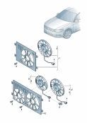skoda 959050 Вентилятор радиатора. для а/м без тягово-сцепного устройства, и эксплуатации а/м в холодных и умеренных климатических зонах