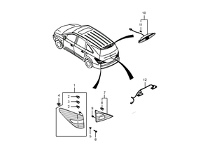 ssangyong  ЗАДНИЕ ФОНАРИ