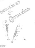 suzuki 54039 CAM SHAFT/VALVE (RS415)