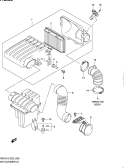 suzuki 54308 AIR CLEANER (RS413,RS415)
