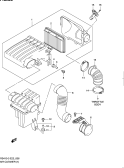 suzuki 54308 ВОЗДУШНЫЙ ФИЛЬТР (RS413,RS415)