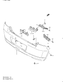 suzuki 55334 ЗАДНИЙ БАМПЕР (GL,GLX:E06,E22,E53,E54)