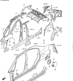 suzuki 52385 ПАНЕЛЬ БОКОВОЙ ЧАСТИ КУЗОВА (TYPE 4,5,6:4DR)