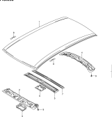 suzuki 52387 ПАНЕЛЬ КРЫШИ (4DR)