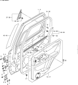 suzuki 52452 ПАНЕЛЬ ЗАДНЕЙ ДВЕРИ (TYPE 4,5,6:5DR)