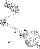 suzuki 46978 REAR AXLE SHAFT