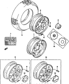 suzuki 46979 КОЛЕСНЫЙ ДИСК И ШИНА