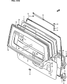suzuki 47189 BACK DR PANEL (V)