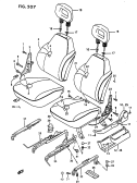 suzuki 47198 FRONT SEAT (3DR)