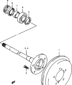 suzuki 48329 ЗАДНИЙ МОСТ И ТОРМОЗНОЙ БАРАБАН