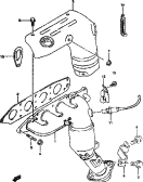 suzuki 64631 EXHAUST MANIFOLD