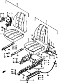 suzuki 64244 ПЕРЕДНЕЕ СИДЕНЬЕ (O, Q, W, V:JA)