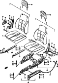 suzuki 64246 ПЕРЕДНЕЕ СИДЕНЬЕ (O, Q, W, V:JX)