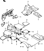 suzuki 64780 КОВРИК ПОЛА (JX)