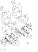 suzuki 58003 ПЕРЕДНЕЕ СИДЕНЬЕ (TYPE 5,6:LHD:JX,JLX)