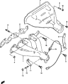 suzuki 62791 ВЫПУСКНОЙ КОЛЛЕКТОР (SQ420Q,SQ420L:E03, E28:99,00 MODEL)