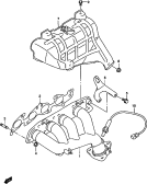 suzuki 62793 ВЫПУСКНОЙ КОЛЛЕКТОР (SQ420Q, SQ420L:E33:99,00 MODEL)