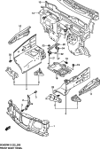 suzuki 63482 ПЕРЕДНЯЯ ЧАСТЬ КУЗОВА