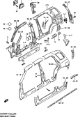 suzuki 63484 ПАНЕЛЬ БОКОВОЙ ЧАСТИ КУЗОВА