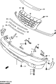 suzuki 63487 ПЕРЕДНИЙ БАМПЕР