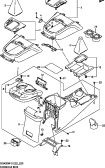 suzuki 63498 КОРОБКА КОНСОЛИ