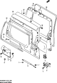 suzuki 63724 ПАНЕЛЬ ЗАДНЕЙ ДВЕРИ