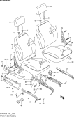 suzuki 57913 ПЕРЕДНЕЕ СИДЕНЬЕ (5DR)