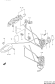 suzuki 78307 ЗАМОК ПЕРЕДНЕЙ ДВЕРИ (3DR)