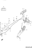 suzuki 78316 4DR  ЗАМОК ЗАДНЕЙ ДВЕРИ