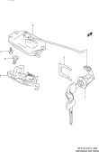 suzuki 78322 3DR ЗАМОК ЗАДНЕЙ ДВЕРИ