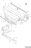 suzuki 78323 ДВЕРЦА БАГАЖНИКА (4DR)