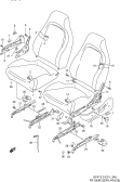suzuki 78334 ПЕРЕДНЕЕ СИДЕНЬЕ (TYPE 3,4:3DR:LHD:GS)